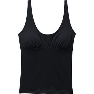 prAna Womens Mallorca Tankini Swim Top XTRA-SMALL XS in Black UPF50+